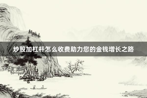 炒股加杠杆怎么收费助力您的金钱增长之路