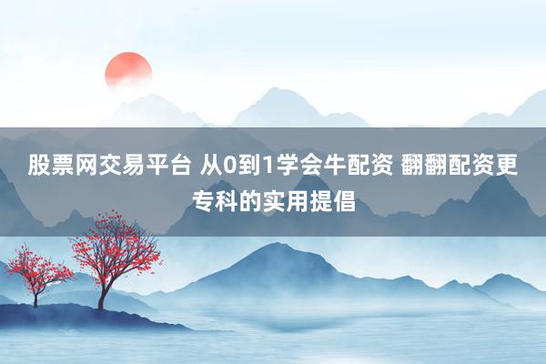 股票网交易平台 从0到1学会牛配资 翻翻配资更专科的实用提倡